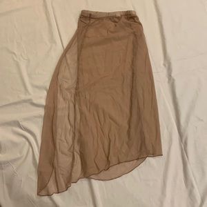 Moth colored mesh long skirt. No rips or tears